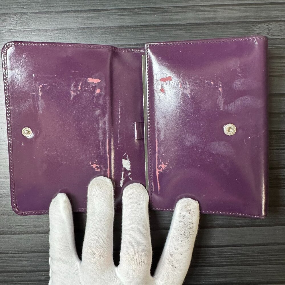 Gucci Purple Patent Leather Agenda Wallet - Picture 5 of 5